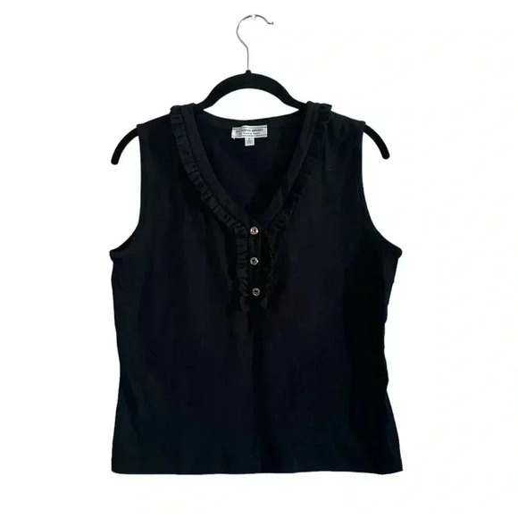 St. John Sport by Marie Gray black sleeveless top P - Picture 7 of 10